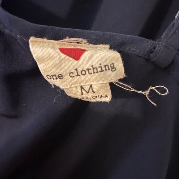 Womens Dark Navy Dress w/ Back Zipper. Size M - Picture 3 of 3